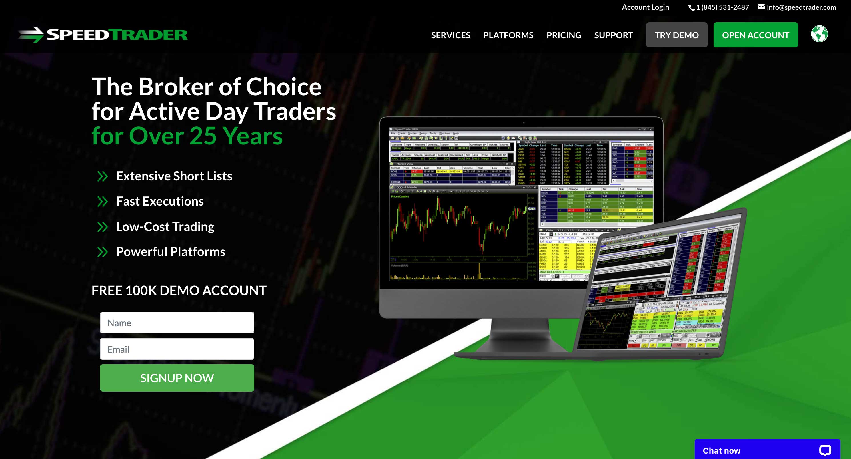 SpeedTrader.com - Trading Website